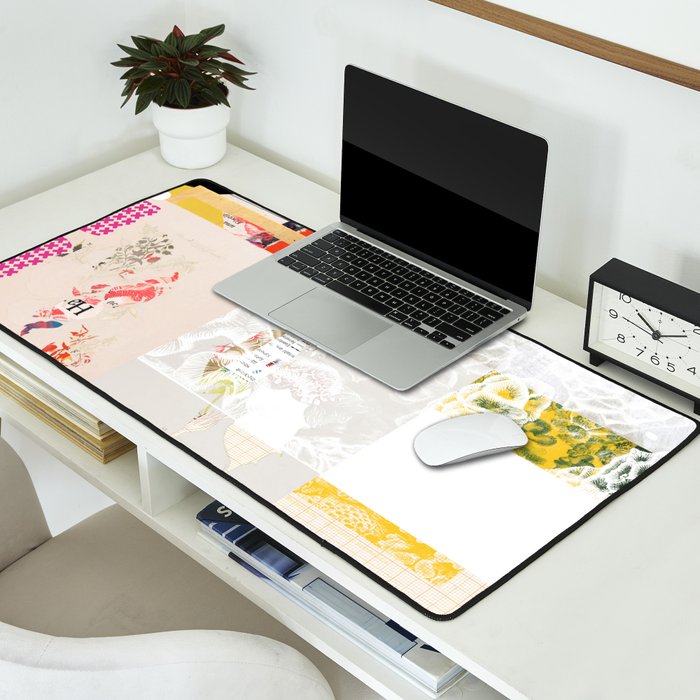 daydream yellow lights Desk Mat Gallery Image 2
