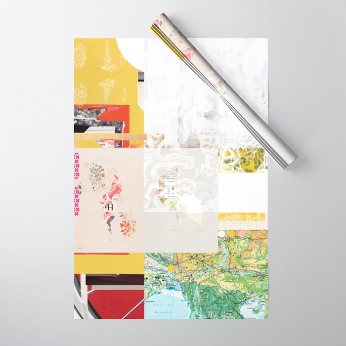 daydream yellow lights Wrapping Paper Gallery Image 1