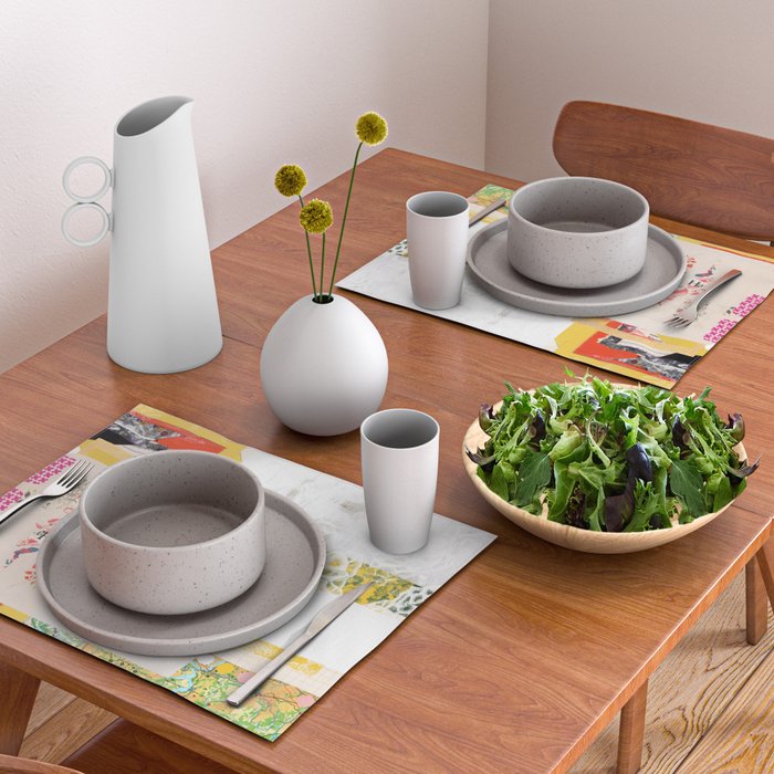 daydream yellow lights Placemat Gallery Image 2