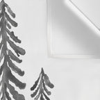 Pine Trees - Black Ink Wall Tapestry Gallery Image 3