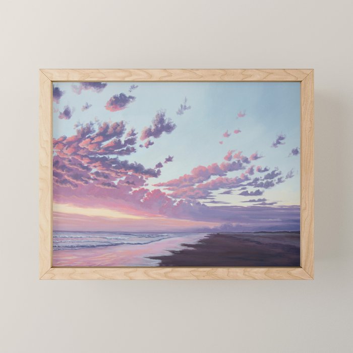 Sunset at the Beach Mini Art Print Gallery Image 1