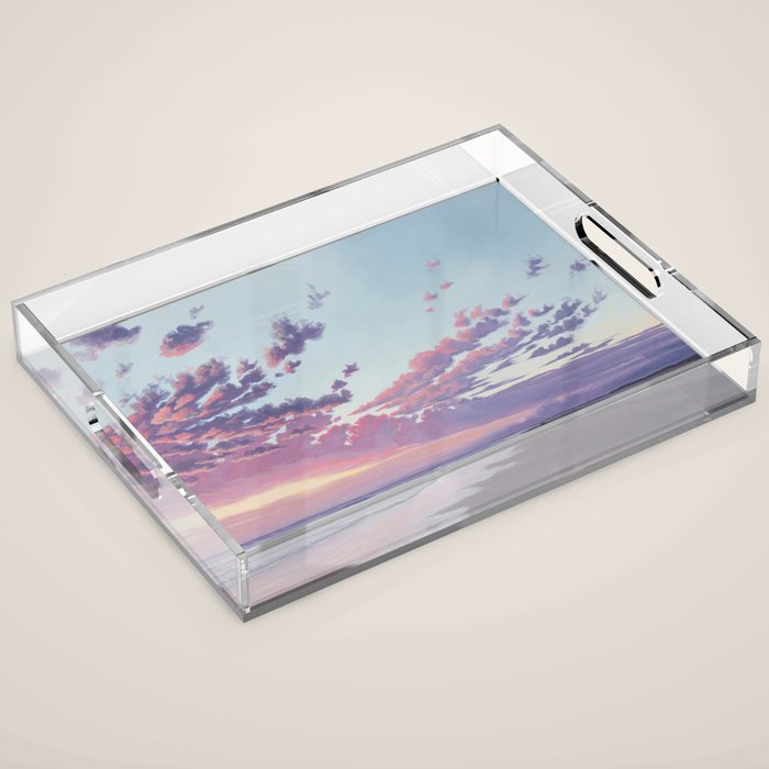 Sunset at the Beach Acrylic Tray Gallery Image 1