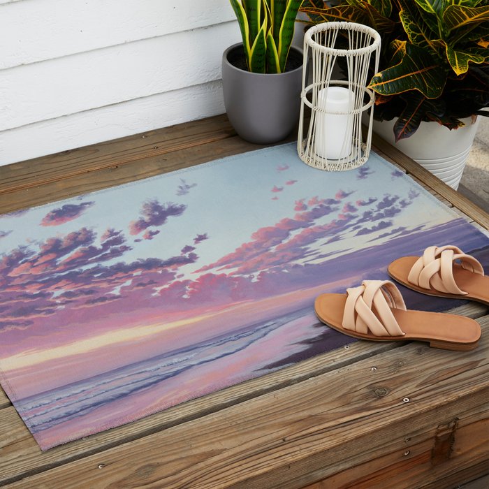 Sunset at the Beach Outdoor Rug Gallery Image 2