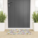 Scandinavian Colorful Midsummer Dried Wildflowers Watercolor Meadow  14 Welcome Mat Gallery Image 3