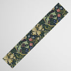William Morris Golden Lily Midnight Green Vintage Pattern Table Runner Gallery Image 3