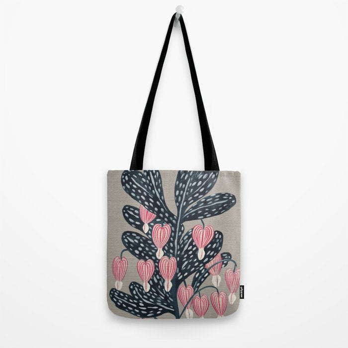 Bleeding Heart Flower Drawing Tote Bag Gallery Image 2