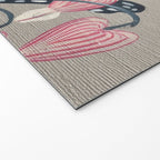 Bleeding Heart Flower Drawing Welcome Mat Gallery Image 2