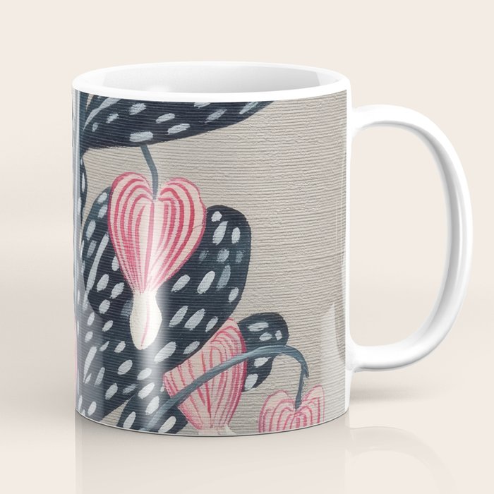 Bleeding Heart Flower Drawing Coffee Mug Gallery Image 1