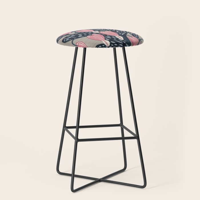 Bleeding Heart Flower Drawing Stool Gallery Image 1