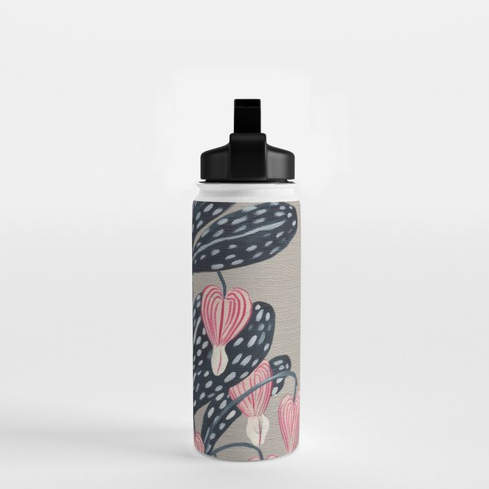 Bleeding Heart Flower Drawing Water Bottle Gallery Image 2