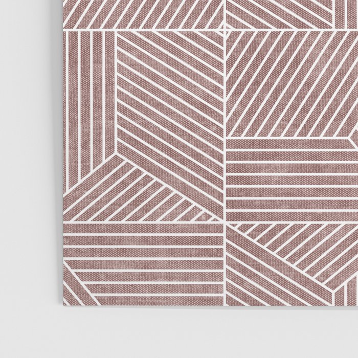 bohemian geometric tiles - mauve Poster Gallery Image 3