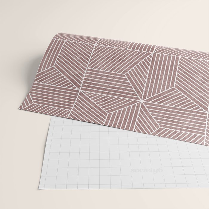 bohemian geometric tiles - mauve Wrapping Paper Gallery Image 2