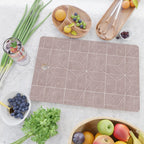 bohemian geometric tiles - mauve Cutting Board Gallery Image 2