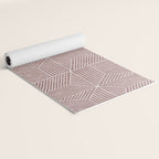 bohemian geometric tiles - mauve Yoga Mat Gallery Image 2