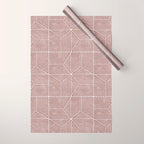 bohemian geometric tiles - mauve Wrapping Paper Gallery Image 1