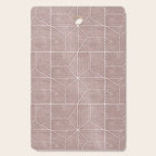 bohemian geometric tiles - mauve Cutting Board Gallery Image 1