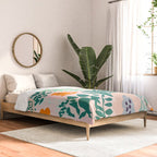Botanical dopamine flowers Comforter Gallery Image 2