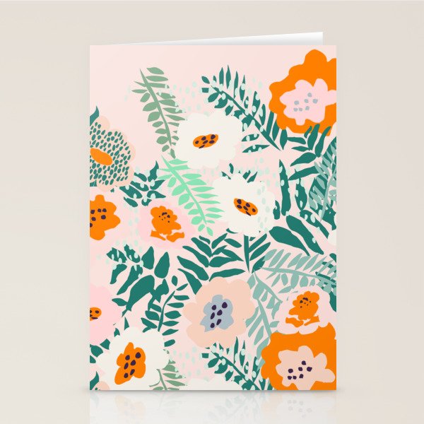 Botanical dopamine flowers Stationery Card Gallery Image 1