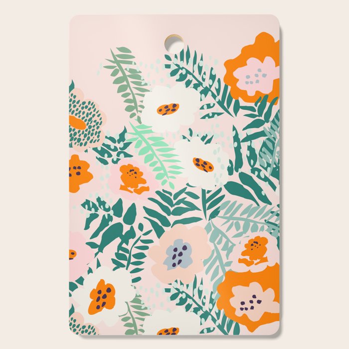 Botanical dopamine flowers Cutting Board Gallery Image 1