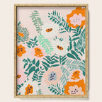 Botanical dopamine flowers Serving Tray Gallery Image 1