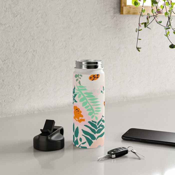 Botanical dopamine flowers Water Bottle Gallery Image 4