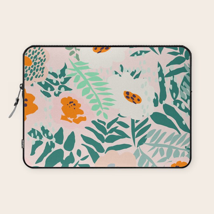 Botanical dopamine flowers Laptop Sleeve Gallery Image 1