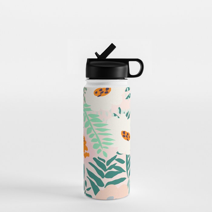 Botanical dopamine flowers Water Bottle Gallery Image 1