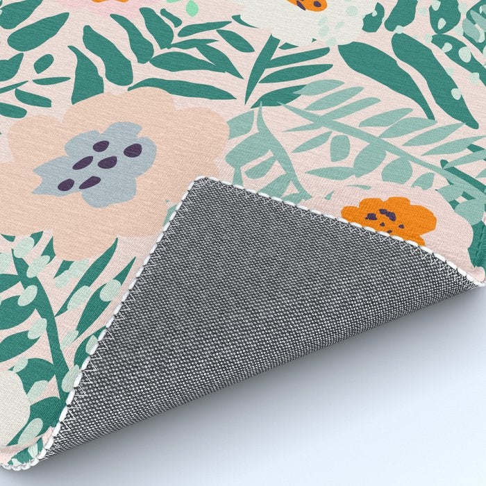 Botanical dopamine flowers Rug Gallery Image 4