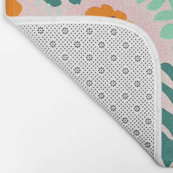 Botanical dopamine flowers Bath Mat Gallery Image 2