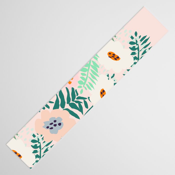 Botanical dopamine flowers Table Runner Gallery Image 3