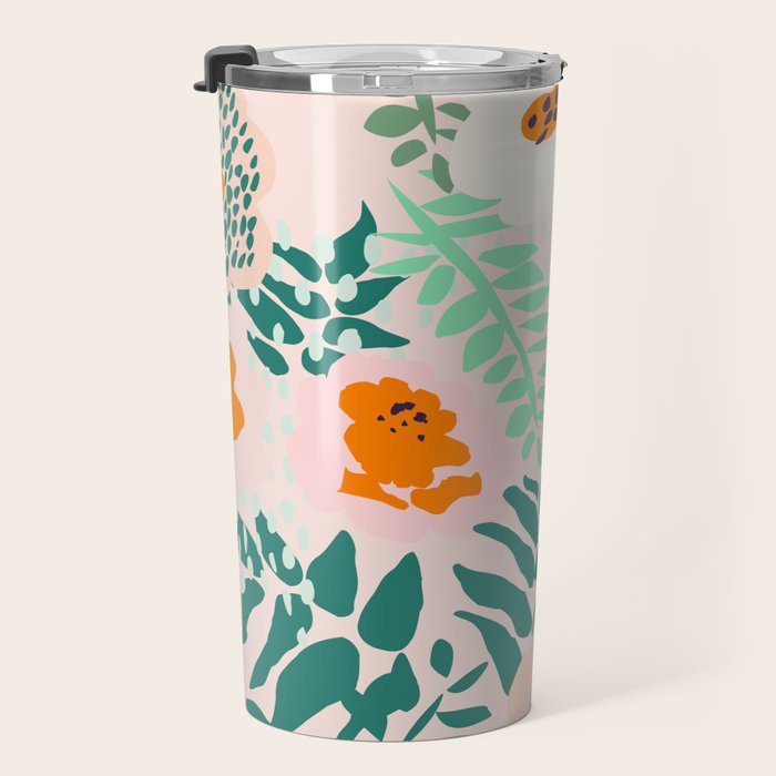 Botanical dopamine flowers Travel Mug Gallery Image 3
