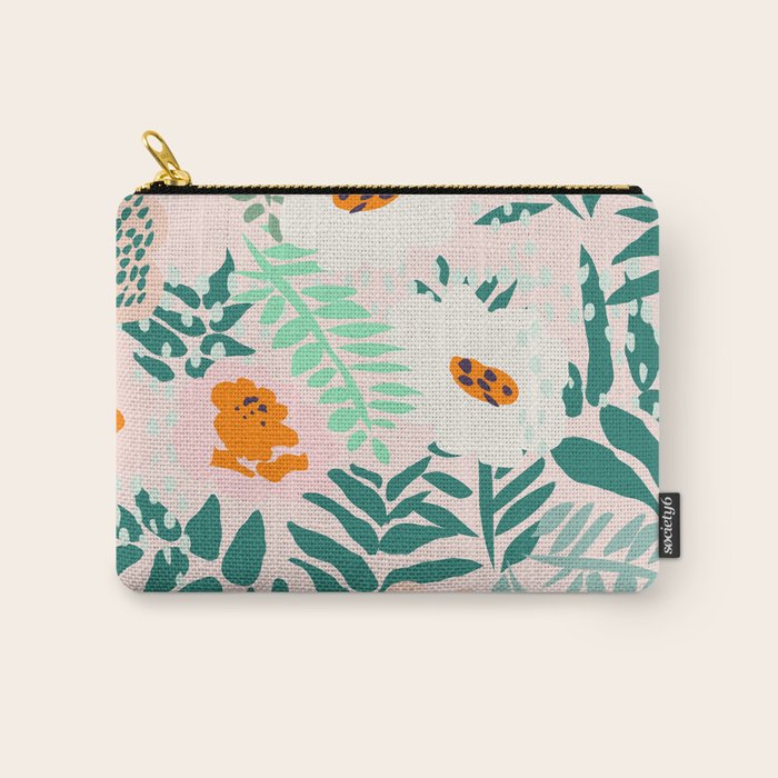 Botanical dopamine flowers Carry All Pouch Gallery Image 1
