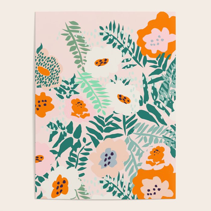 Botanical dopamine flowers Poster Gallery Image 4