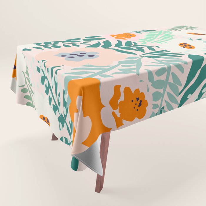 Botanical dopamine flowers Tablecloth Gallery Image 1