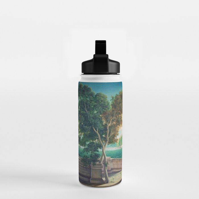 Capriccio of a Mediterranean Seaport Landscape No. 2 by Rex Whistler Water Bottle Gallery Image 2