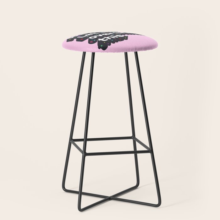 Let Me Overthink This - humorous typography Stool Gallery Image 1