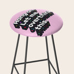 Let Me Overthink This - humorous typography Stool Gallery Image 2