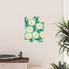 Bold Flower - Green, yellow and white Poster Gallery Image 2