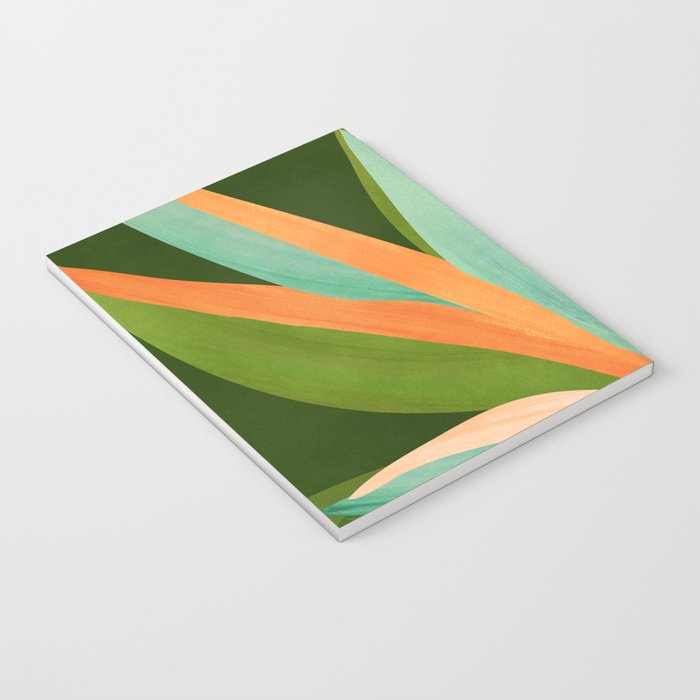 Colorful Agave Painted Cactus Illustration Notebook Gallery Image 3