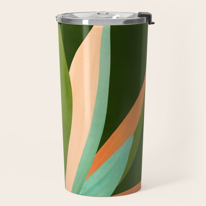 Colorful Agave Painted Cactus Illustration Travel Mug Gallery Image 2
