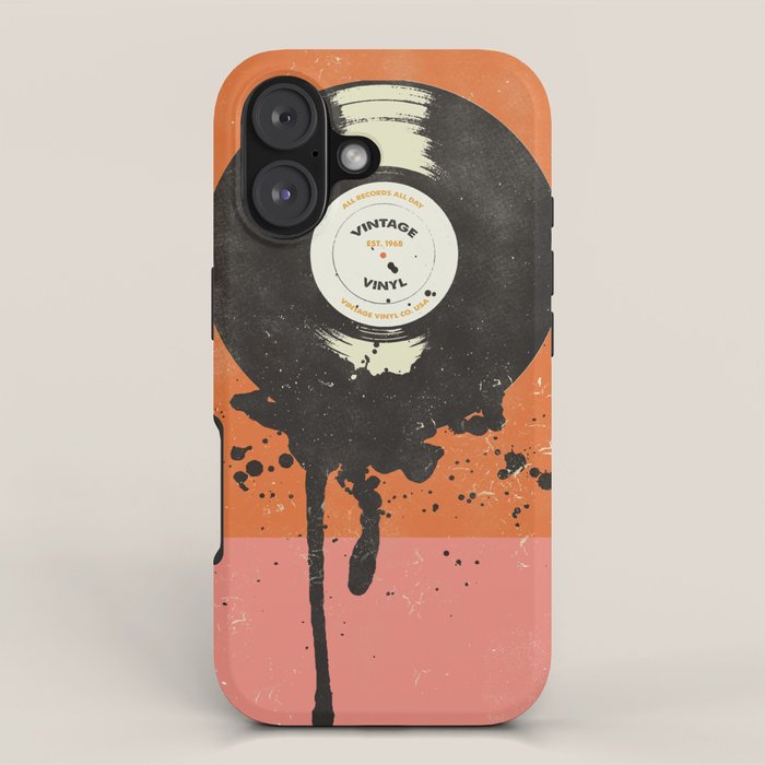VINTAGE VINYL DRIP iPhone Case
