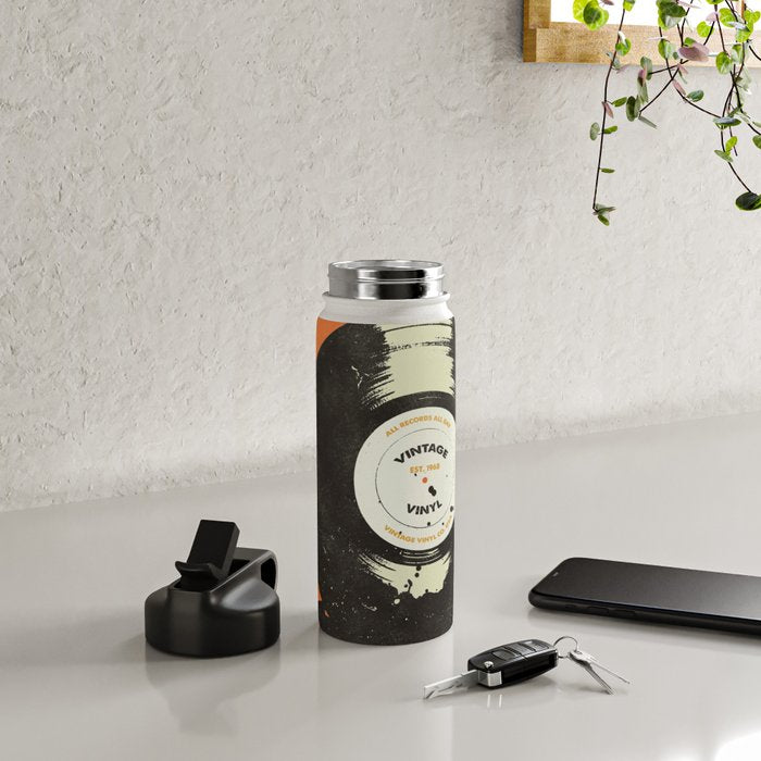 VINTAGE VINYL DRIP Water Bottle Gallery Image 5