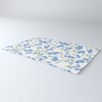 forget me not pattern watercolor  Rug Gallery Image 3