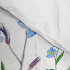 forget me not pattern watercolor  Comforter Gallery Image 4