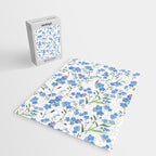 forget me not pattern watercolor  Jigsaw Puzzle Gallery Image 2