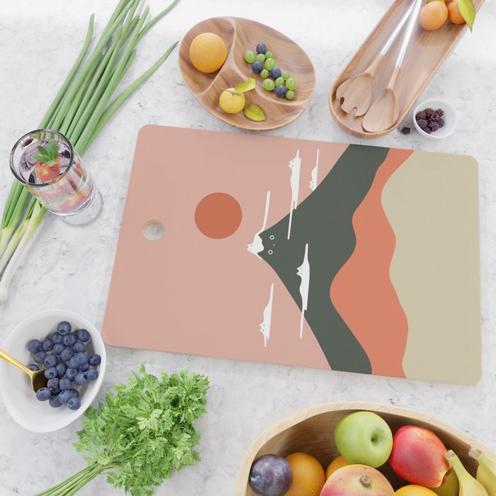 Cat Landscape 72 Cutting Board Gallery Image 2