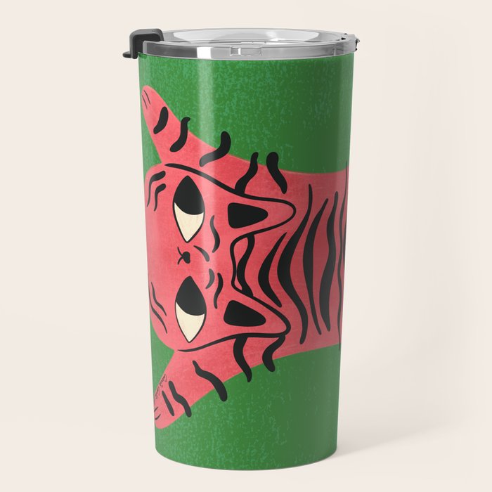 Silly Cat Rug Travel Mug Gallery Image 3