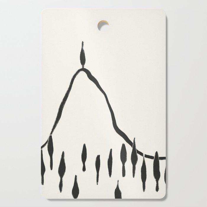 Minimal Line Landscape #2 Cutting Board Gallery Image 1