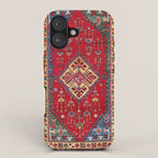 Dazkiri Southwest Anatolian Rug Print iPhone Case Gallery Image 1