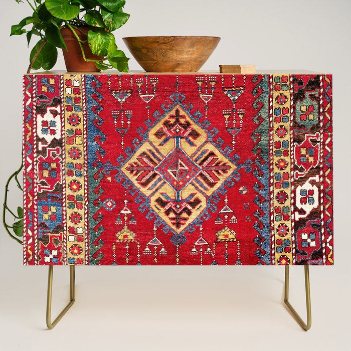 Dazkiri Southwest Anatolian Rug Print Credenza Gallery Image 1